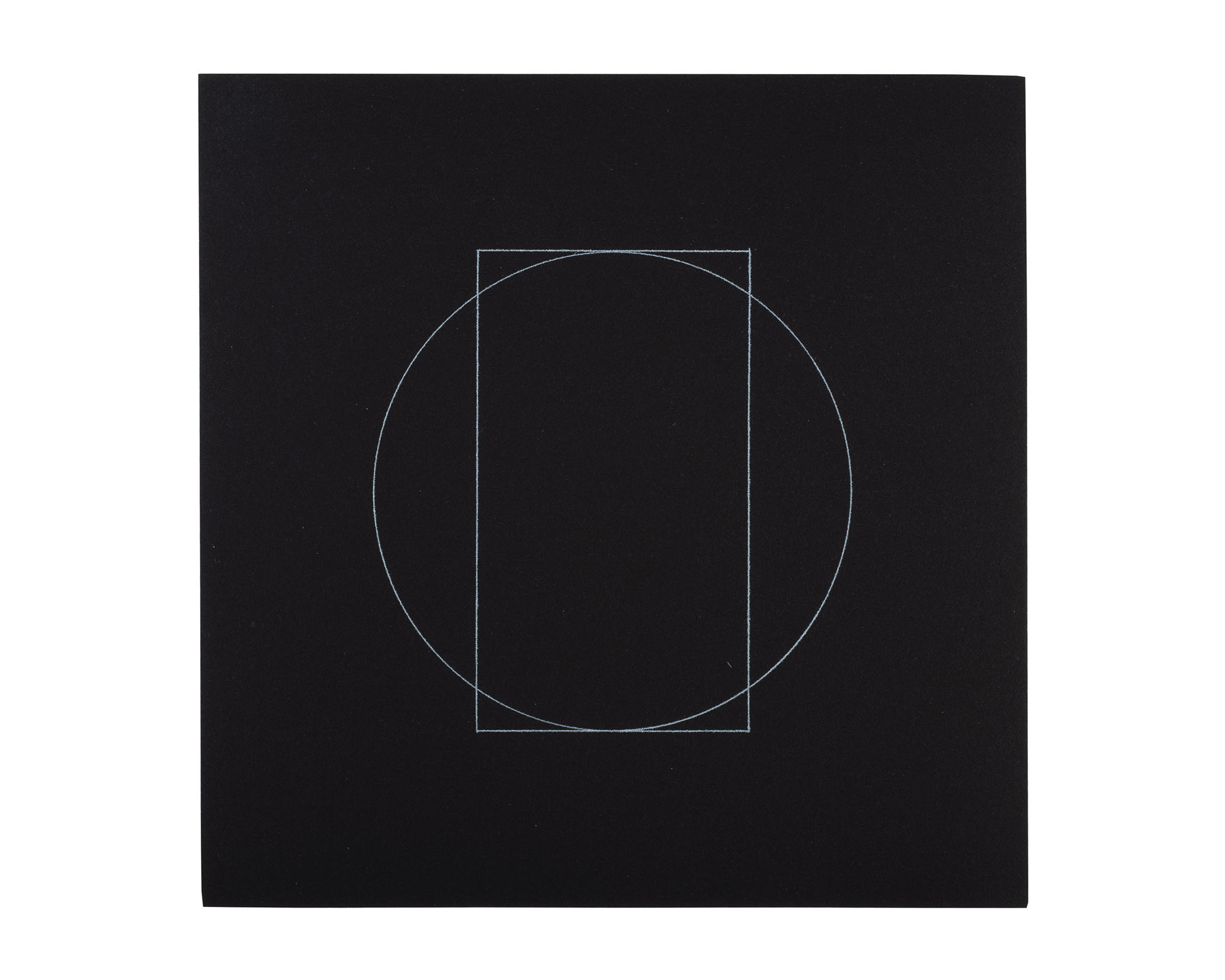 All Double Combinations (Superimposed) of Six Geometric Figures (Circle, Square, Triangle, Rectangle, Trapezoid, and Parallelogram)