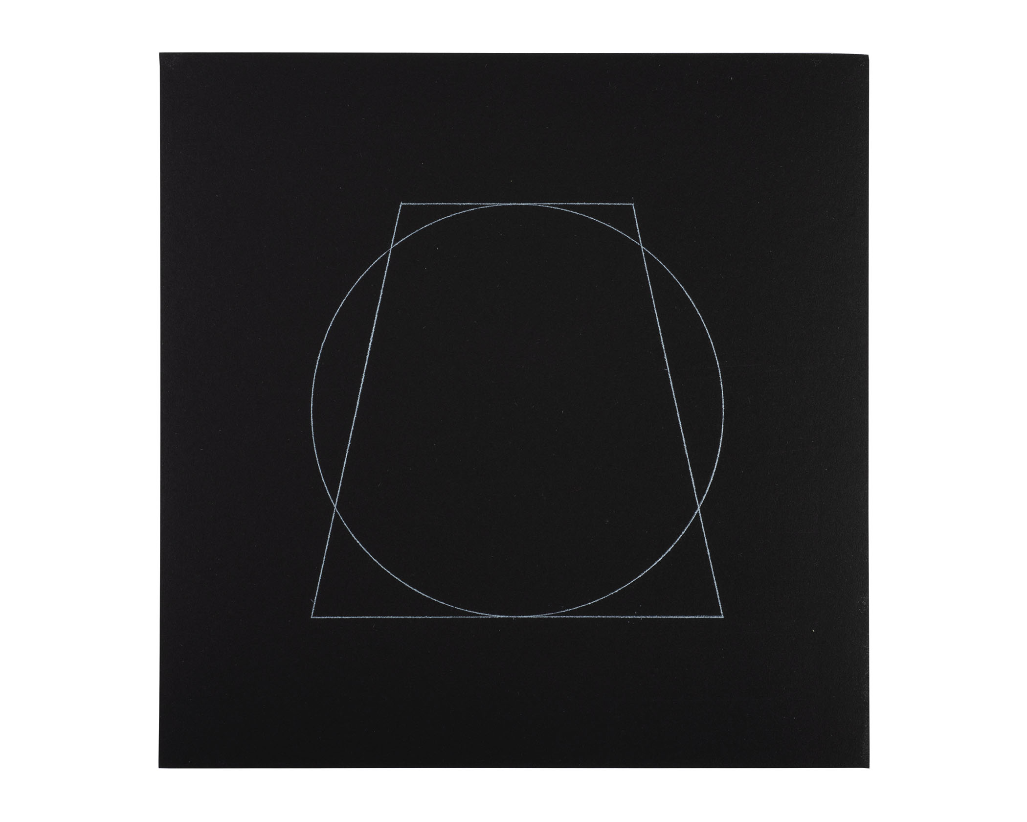 All Double Combinations (Superimposed) of Six Geometric Figures (Circle, Square, Triangle, Rectangle, Trapezoid, and Parallelogram)