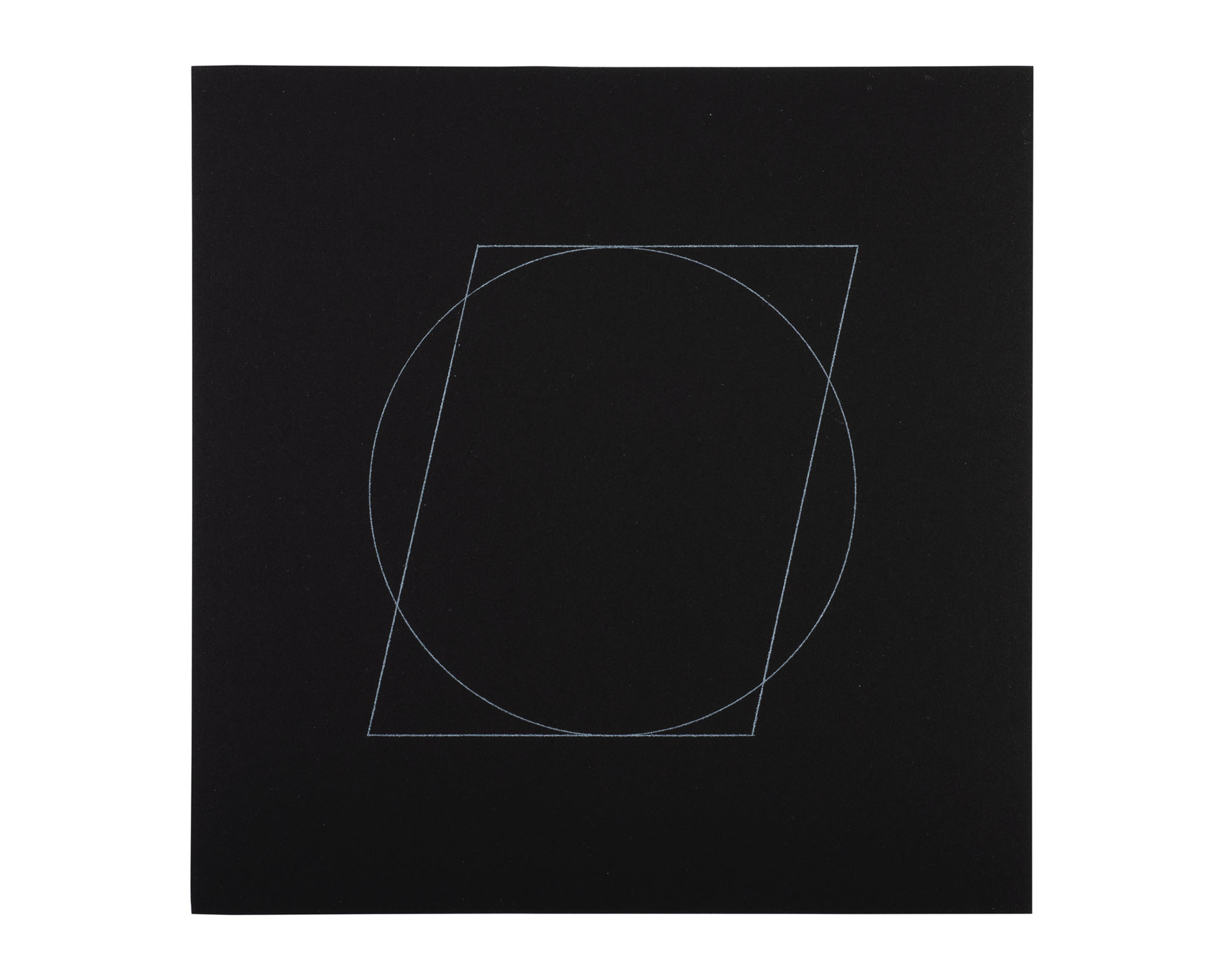 All Double Combinations (Superimposed) of Six Geometric Figures (Circle, Square, Triangle, Rectangle, Trapezoid, and Parallelogram)