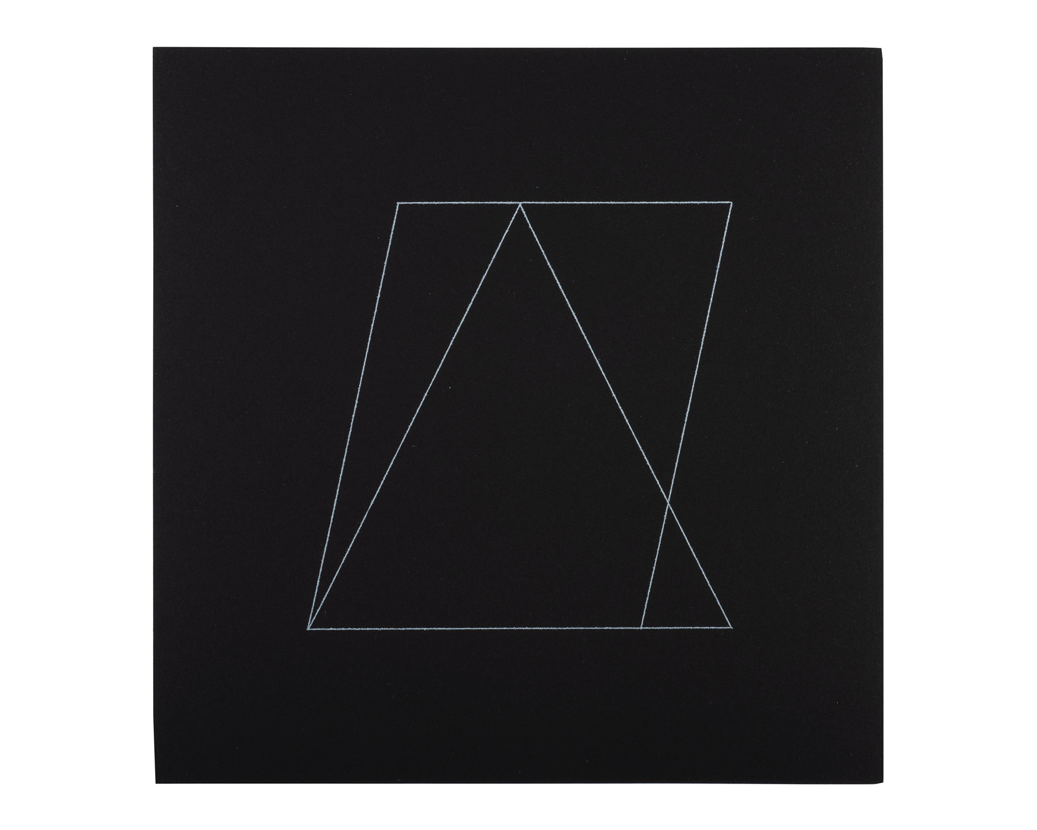 All Double Combinations (Superimposed) of Six Geometric Figures (Circle, Square, Triangle, Rectangle, Trapezoid, and Parallelogram)